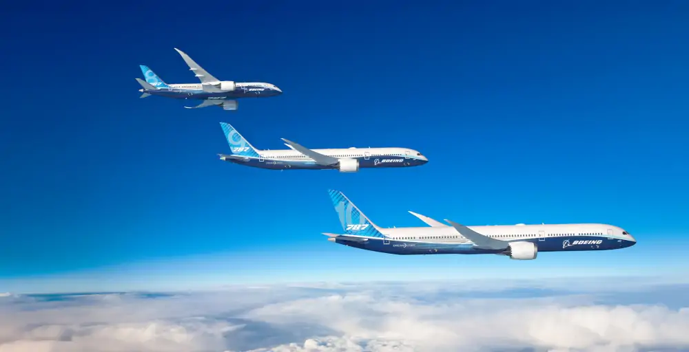Flota samolotów B787 Dreamliner