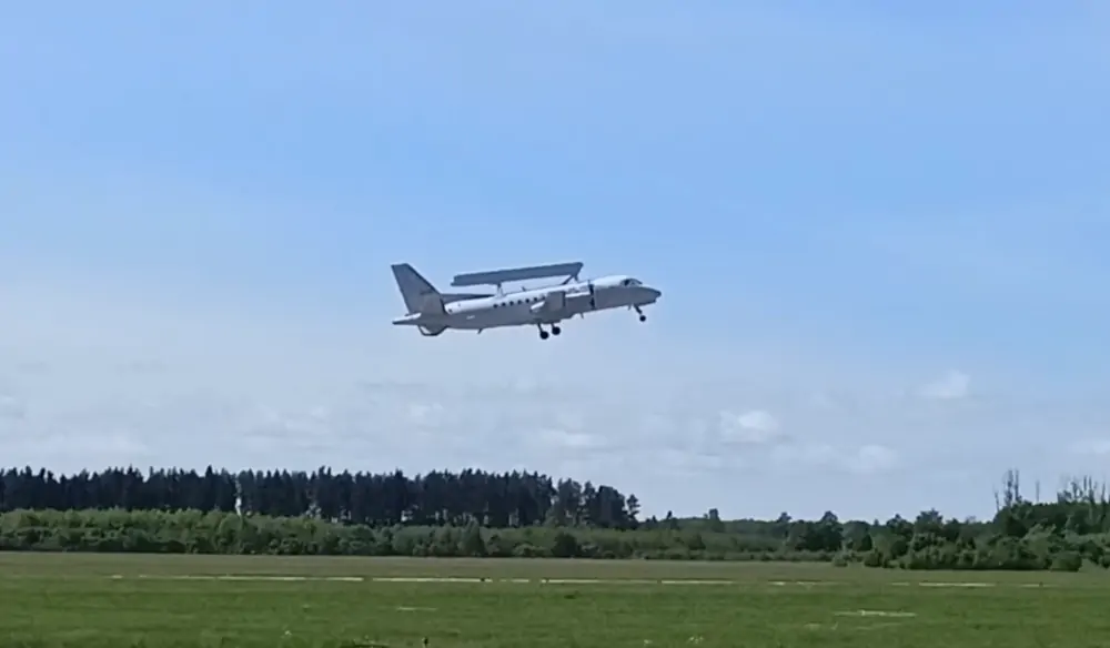 Start samolotu Saab 340 AEW