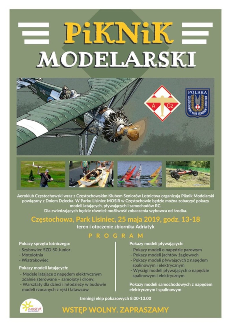 Piknik Modelarski w Lisińcu - Źródło zdjęcia: Aeroklub Częstochowski