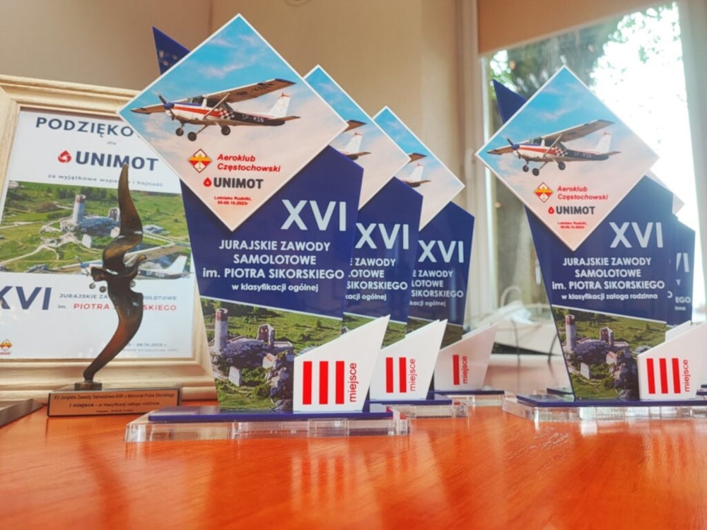Statuetki XVI Jurajskich Zawodów Samolotowych im. Piotra Sikorskiego - Foto: Aeroklub Częstochowski