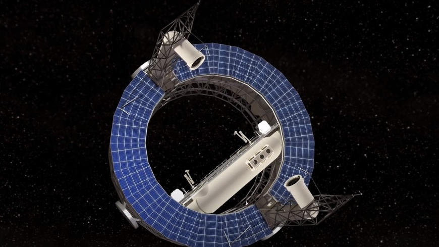 Stacja Voyager jest wzorowana na koncepcjach wymyślonych przez legendarnego naukowca zajmującego się rakietami  Wernhera von Brauna. Szeroki na 200 metrów habitat w kształcie koła będzie się obracał z prędkością kątową na tyle dużą, aby stworzyć dla pasażerów poziom sztucznej grawitacji podobnej do tej panującej na Księżycu. - Foto: Newseria