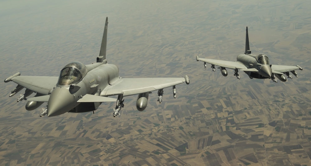 Para myśliwców Eurofighter Typhoon / Zdjęcie ilustracyjne/poglądowe - Foto: Pixabay License