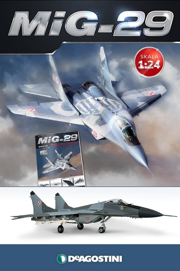 MiG-29 to gratka dla modelarzy i nie tylko... - Źródło grafiki: De Agostini