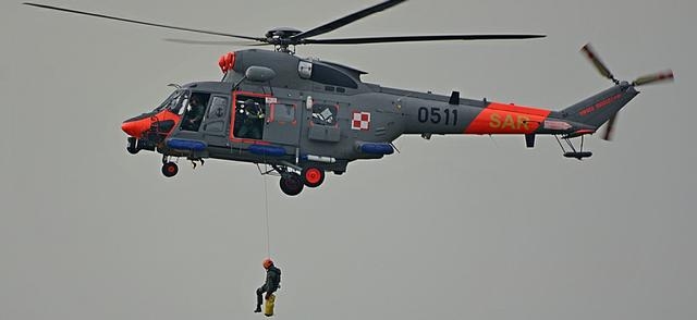 Anakonda w akcji ratowniczej na Bałtyku. / Źródło: DGRSZ -