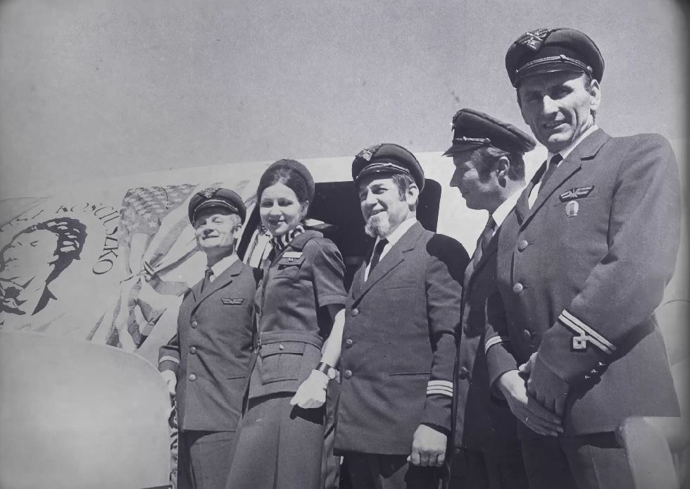 Załoga PLL LOT kilka dekad temu - Foto: PLL LOT