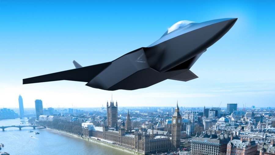 Wizualizja myśliwca przyszłości w ramach projektu Team Tempest - Grafika: BAE Systems
