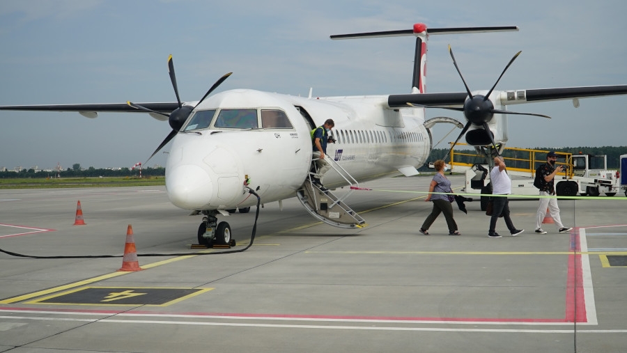 Połączenie lotnicze Bydgoszcz-Kraków. Dziennikarze poznawali jego zalety. - Foto: bzg.aero