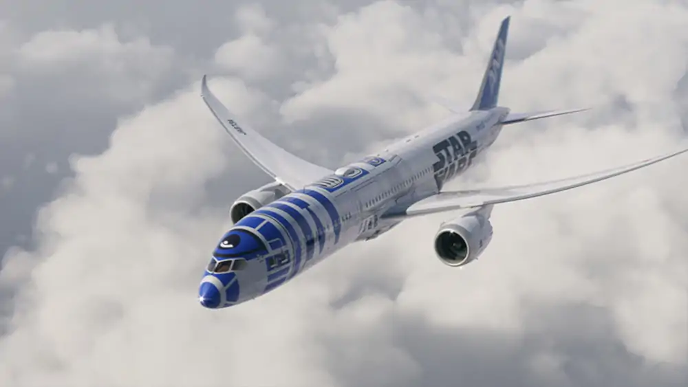 Boeing 787‑9 w malowaniu R2‑D2™