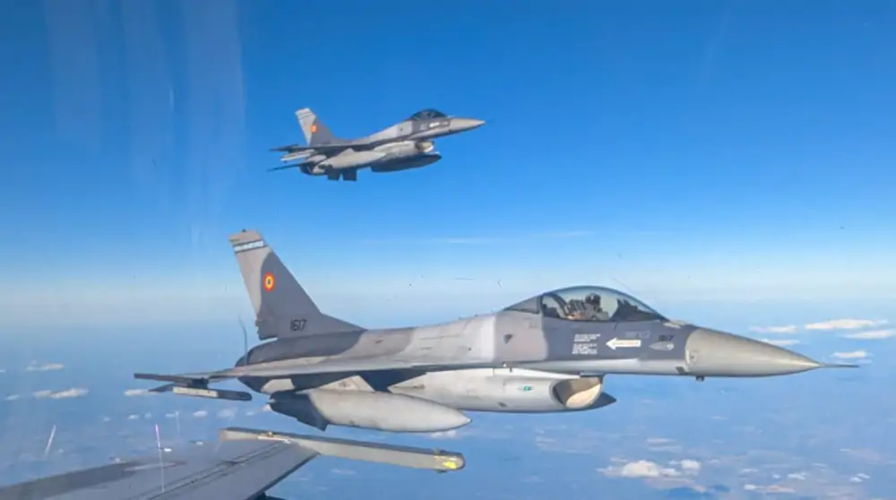 Rumuńskie F-16 podczas ćwiczeń Hedgehog 2025