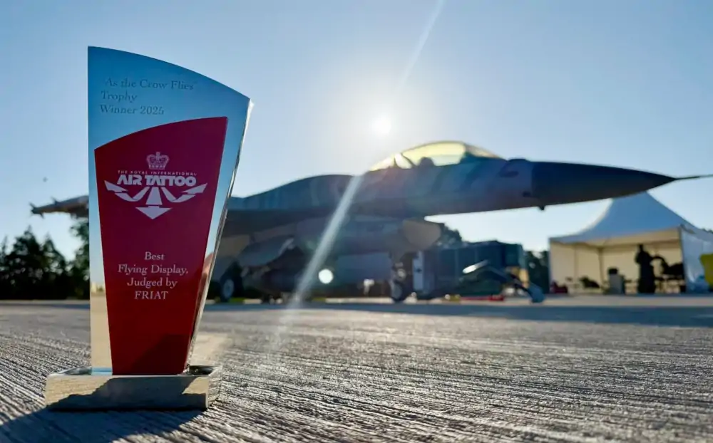 Sukces F-16 Tiger Demo Team Poland na RIAT 2025 – nagroda „As The Crow Flies”