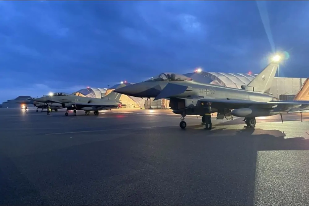 Niemieckie Eurofightery na Łotwie