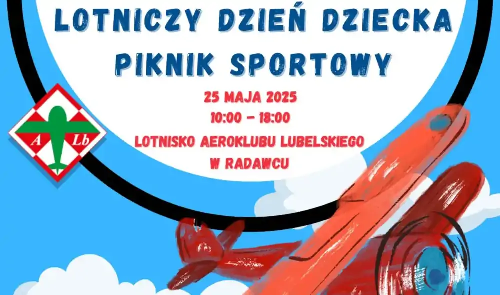 Lotniczy Dzień Dziecka na terenie lotniska Aeroklubu Lubelskiego w Radawcu