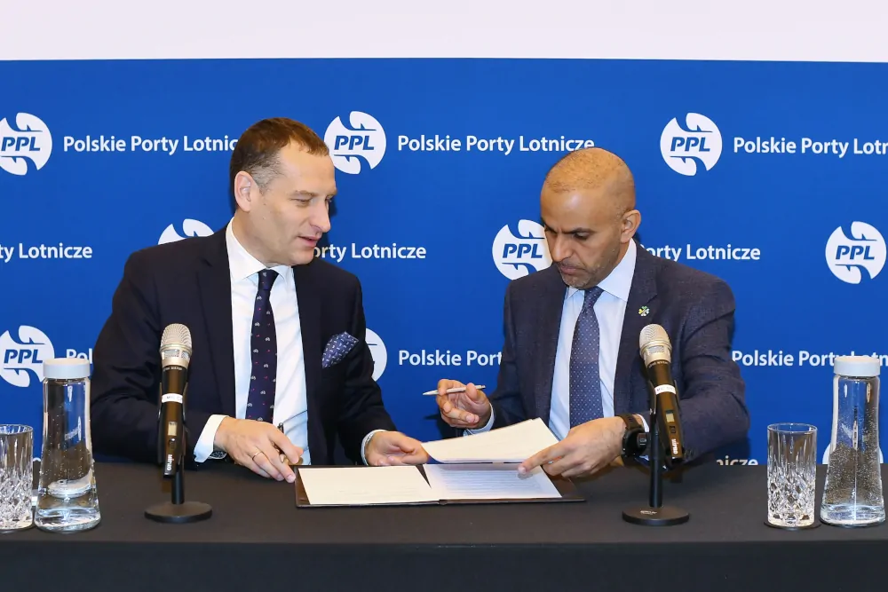 Podpisanie listu intencyjnego przez Polskie Porty Lotnicze S.A. i Oman Airports Management Company