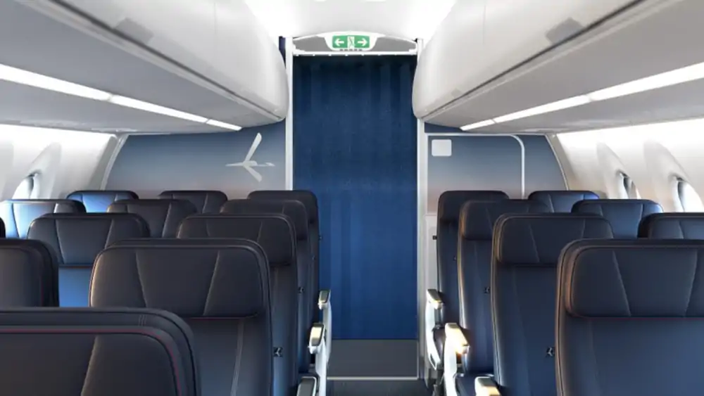 PLL LOT prezentuje wnętrza samolotów Airbus A220