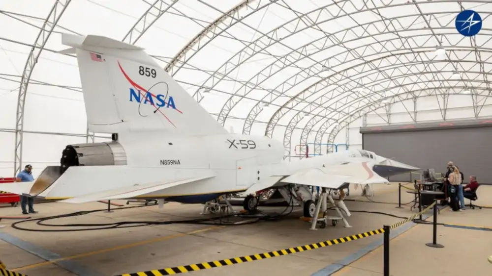 X-59 podczas testów