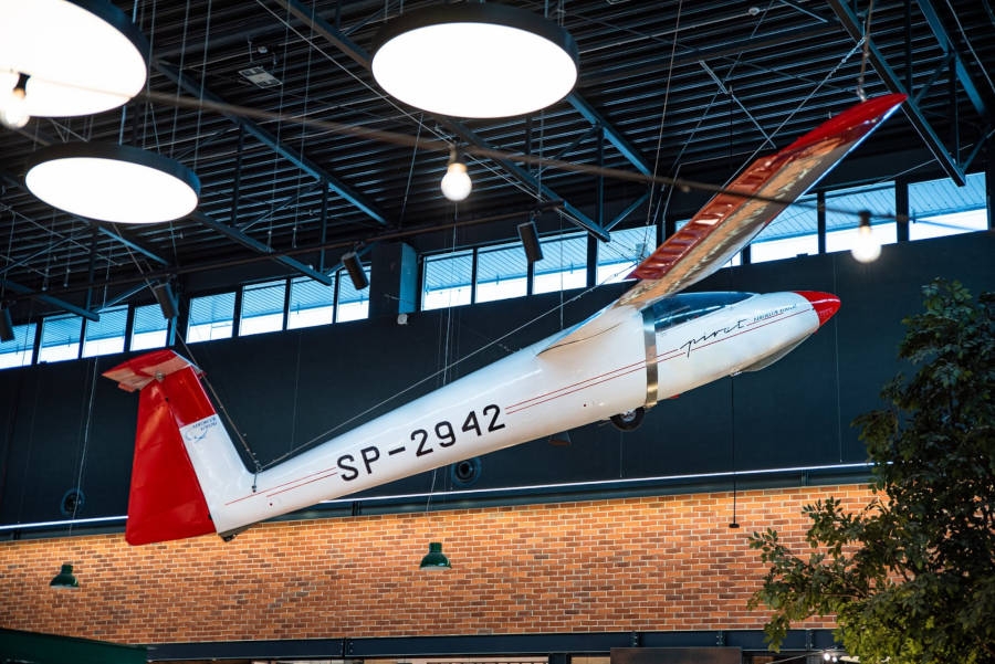 Szybowiec SZD-30 Pirat, polska konstrukcja wyprodukowana w 1975 r. - Foto: Tkalnia Pabianice