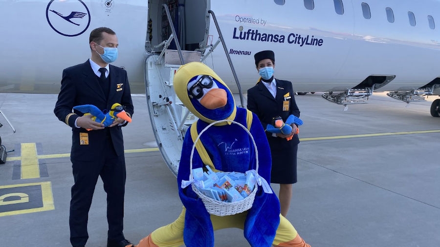 Lufthansa zainaugurowała połączenie z Gdańska do Frankfurtu. - Foto: Port Lotniczy im. Lecha Wałęsy