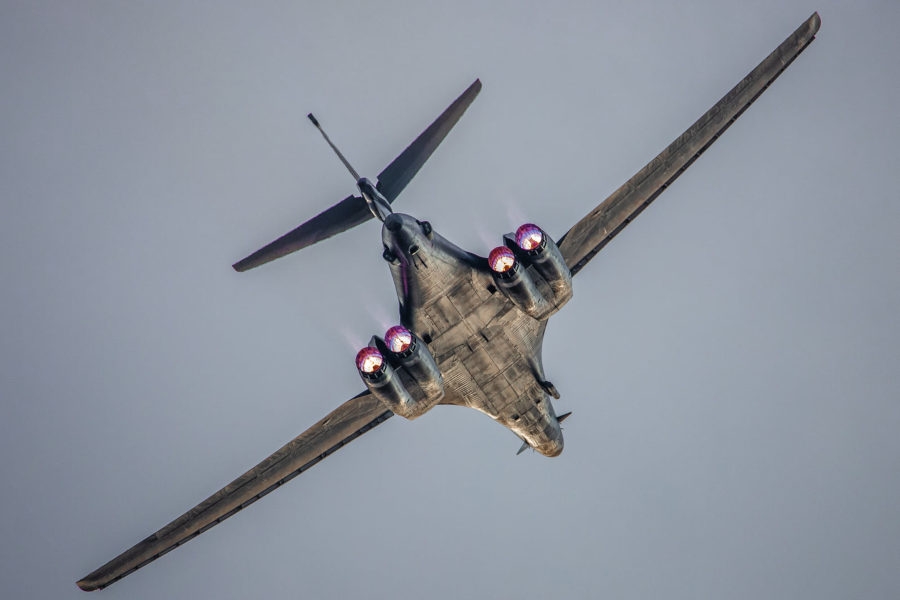 Bombowiec strategiczny B-1B. - Foto: Grzegorz Czerniak