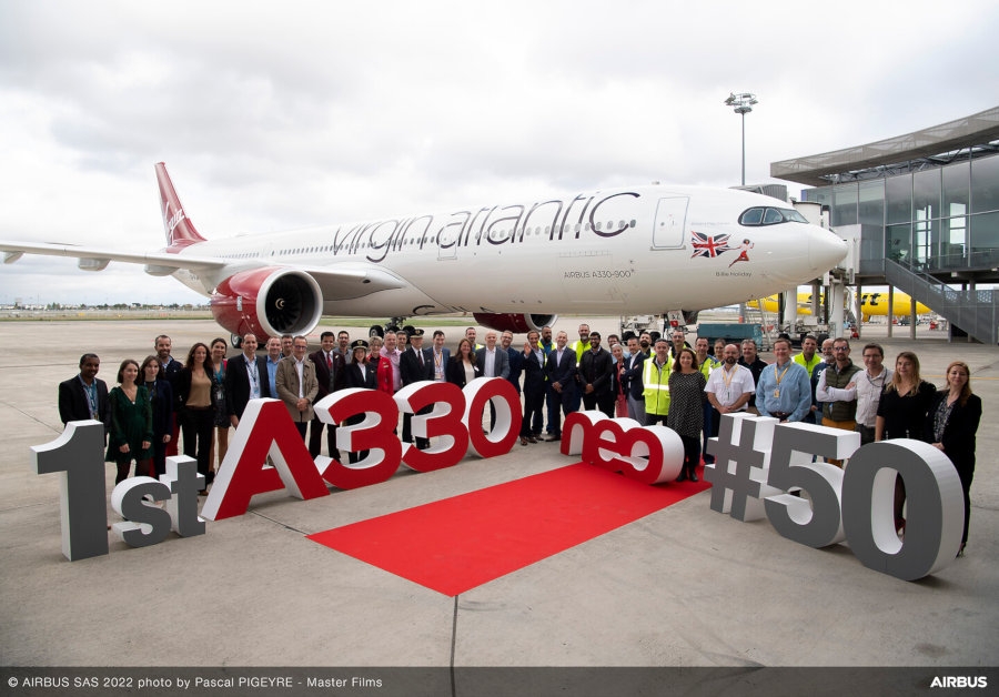 Linie Virgin Atlantic otrzymują swego pierwszego Airbusa A330neo - Foto: Airbus