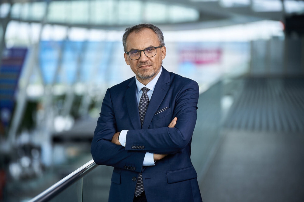 Dotychczasowy prezes Lotniska we Wrocławiu - Dariusz Kuś - Foto: Materiały prasowe