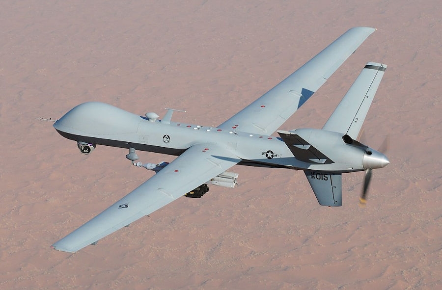 MQ-9 Reaper / Zdjęcie ilustracyjne - Foto: Lt. Col. Leslie Pratt, Public domain, via Wikimedia Commons