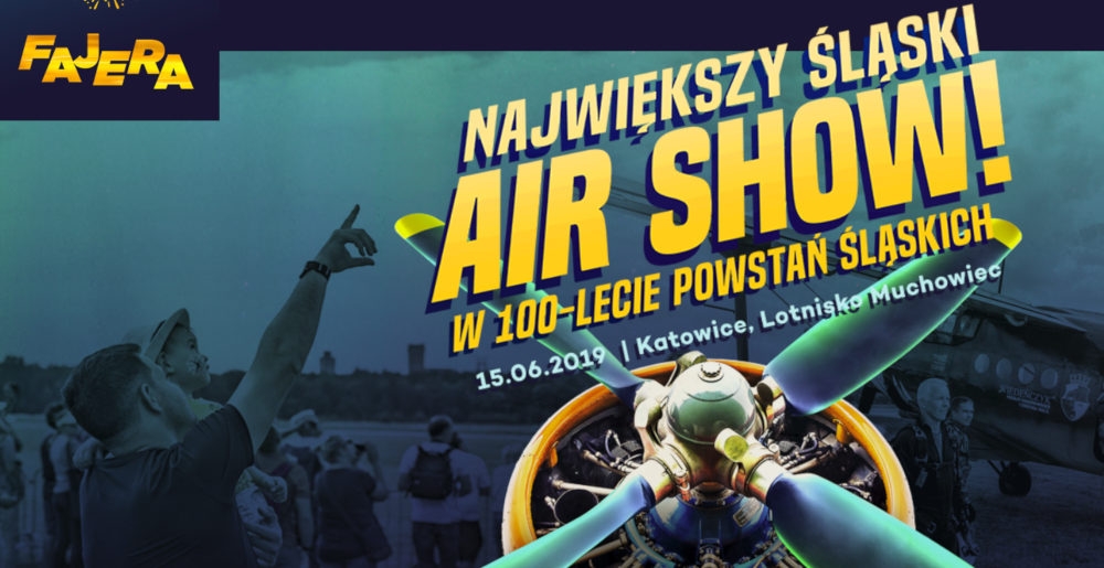 Impreza odbędzie się 15 czerwca na terenie Lotniska Muchowiec w Katowicach. - Foto: Organizatorzy Air Show Fajera