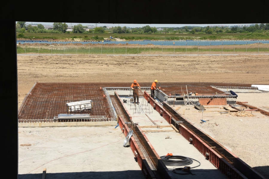 Budowa nowej bazy Lotniczego Pogotowia Ratunkowego. - Foto: Małopolski Urząd Wojewódzki w Krakowie