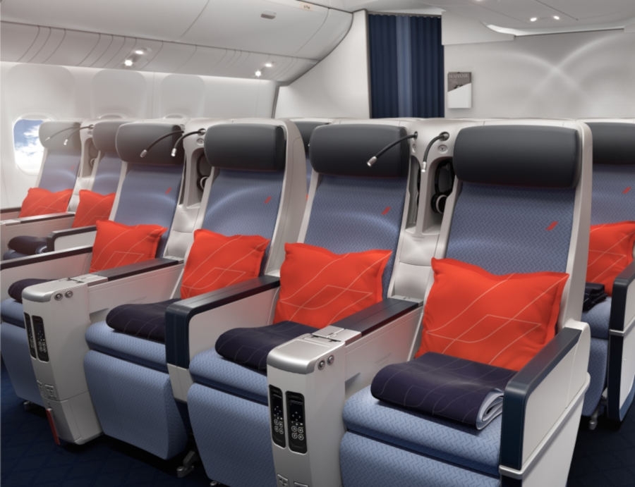 Jedna z kabin Air France - Klasa premium economy - Foto: Air France