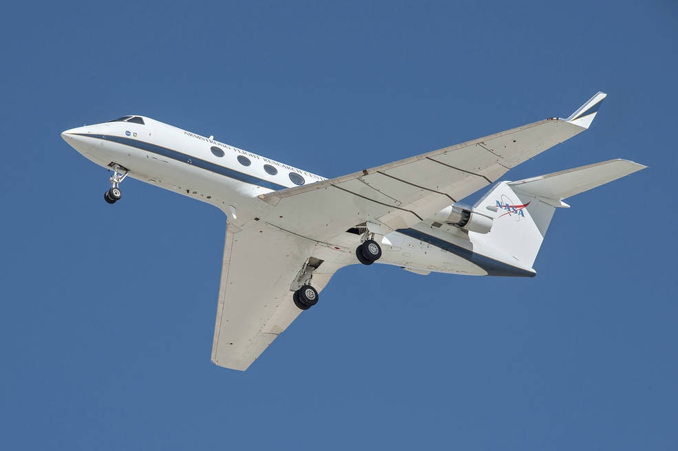 NASA przetestowała kilka projektów eksperymentalnych na różnych elementach płatowca samolotu badawczego Gulfstream III. / Foto: NASA - 