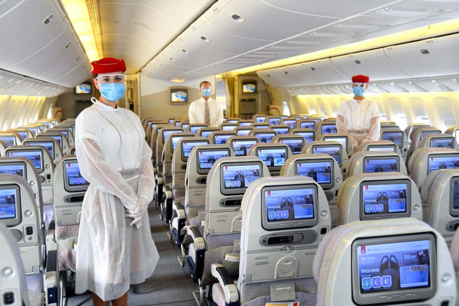 Po każdej podróży samoloty Emirates są poddawane zaawansowanym procedurom czyszczenia i dezynfekcji w Dubaju. - Foto: Emirates