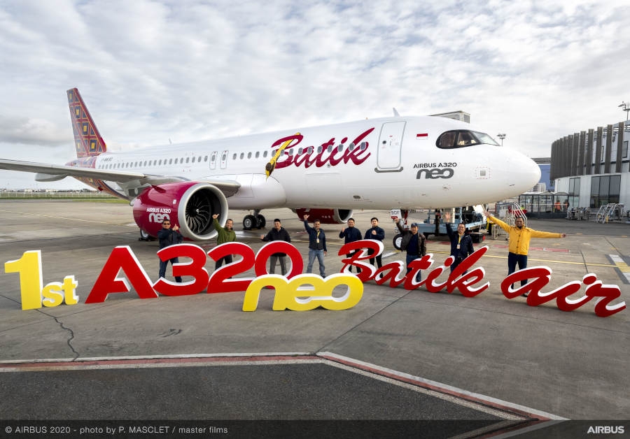 Linie Batik Air odebrały swój pierwszy samolot A320neo. - Foto: Airbus