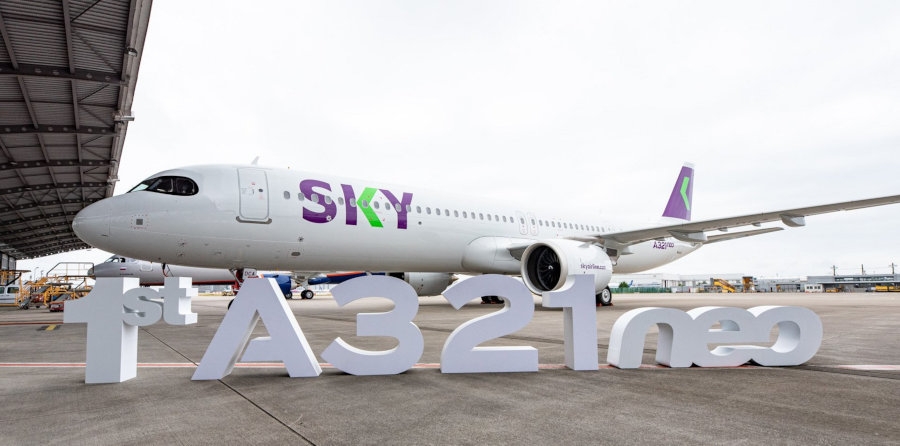 Chilijskie linie SKY otrzymały swój pierwszy samolot A321neo. - Foto: Airbus