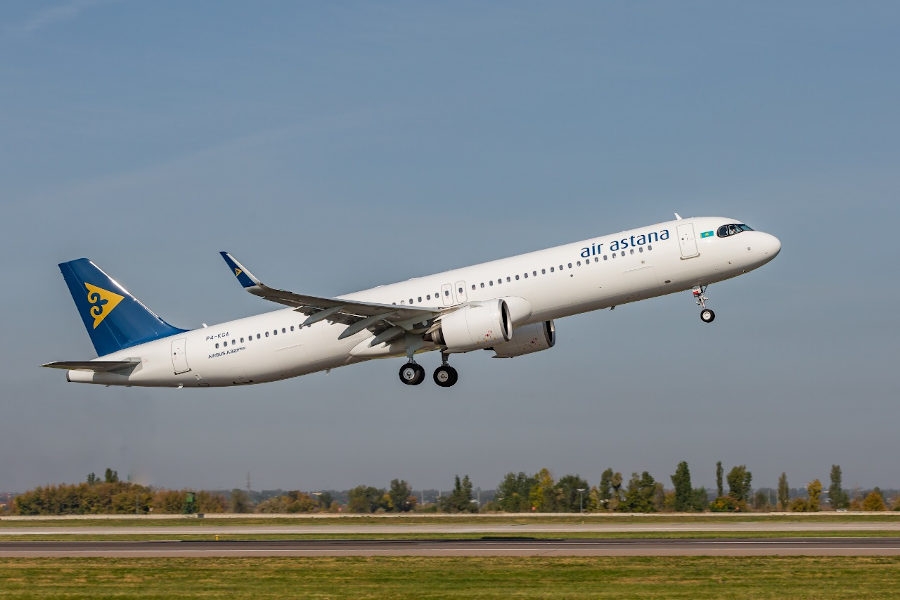 Air Astana otrzymała kolejny egzemplarz samolotu Airbus A321LR. - Foto: Air Astana