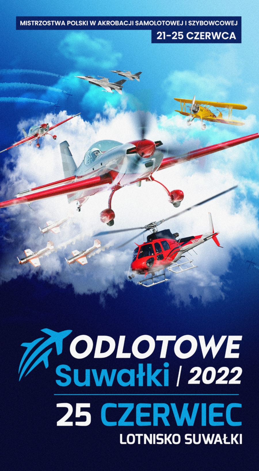 Odlotowe Suwałki Air Show odbędą się 25 czerwca. - Grafika: UM Suwałki