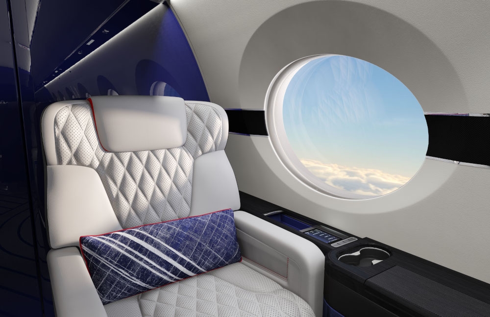 Gulfstream G500 z koncepcją Velocity. - Foto: Gulfstream
