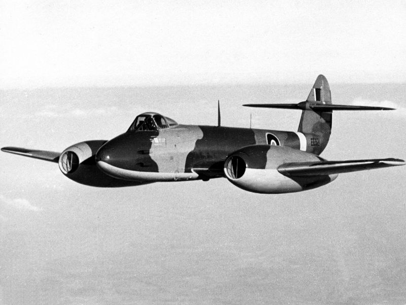 Gloster Meteor Mk III / Źródło zdjęcia: Wikimedia Common - Public Domain - 