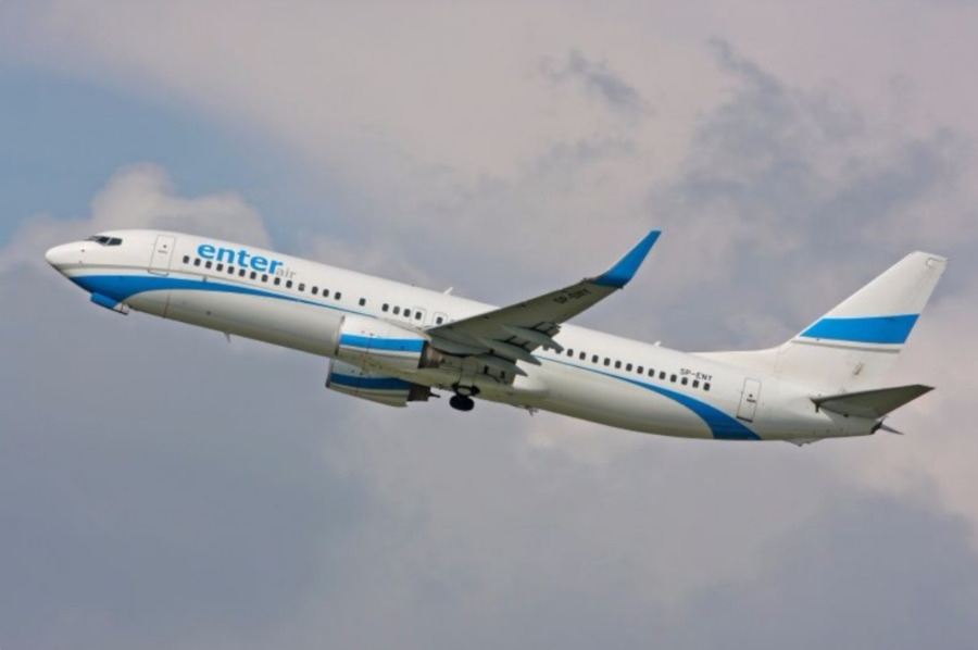 B737 Enter Air podczas startu / Zdjęcie ilustracyjne - Foto: Enter Air
