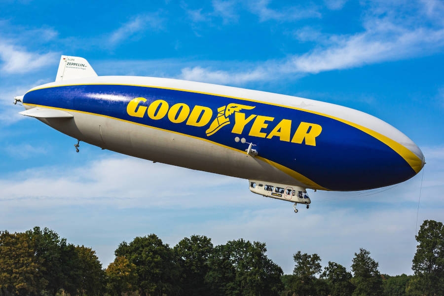 Legendarny sterowiec Goodyear Blimp zawita do Polski. - Foto: Googyear Press Release