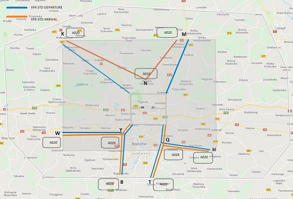 Wizualizacja CTR EPRZ po wprowadzeniu zmian obowiązujących od 23.05.2019 - Grafika: PAŻP