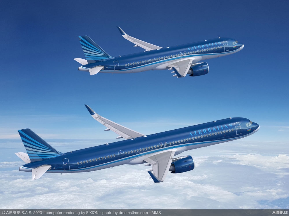 Azerbaijan Airways zamówiły 12 samolotów z rodziny A320neo - Foto: Airbus