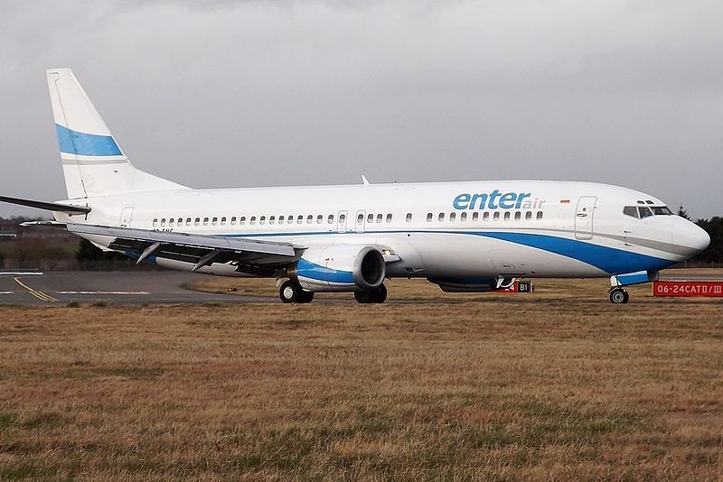 Zdjęcie poglądowe: SP-ENC Boeing 737-400 Enter Air / Autor: Mark Harkin (SP-ENC Boeing 737-400 Enter Air) [CC BY 2.0 (http://creativecommons.org/licenses/by/2.0)], via Wikimedia Commons - 