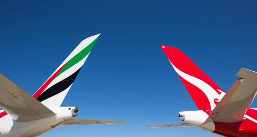 Linie Emirates i Qantas rozszerzają współpracę. - Foto: Emirates
